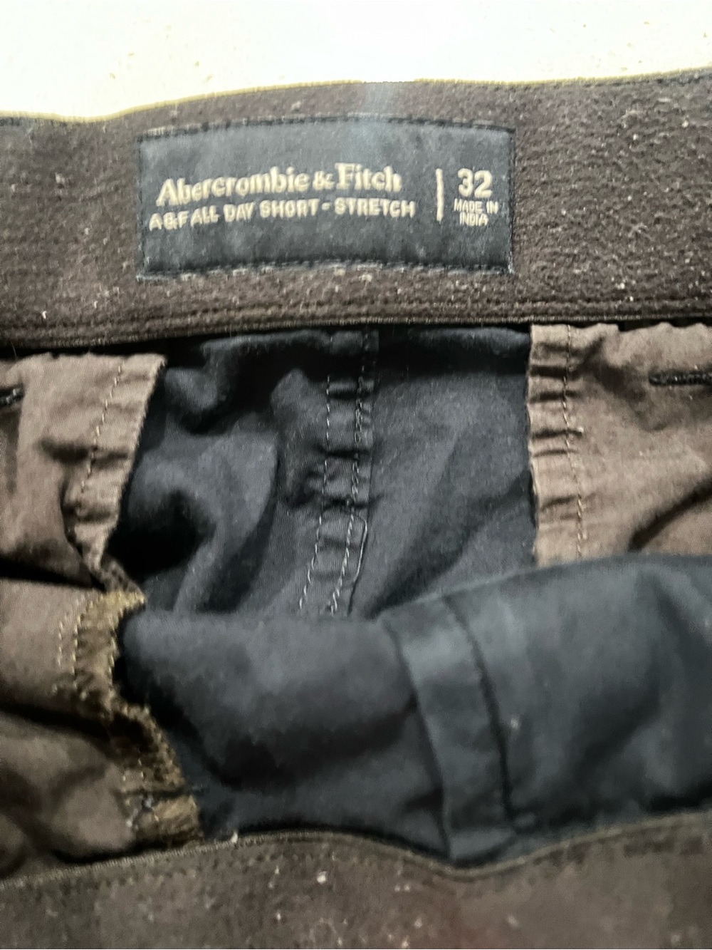 Abercrombie & Fitch Men's navy Stretch All-Day Shorts
